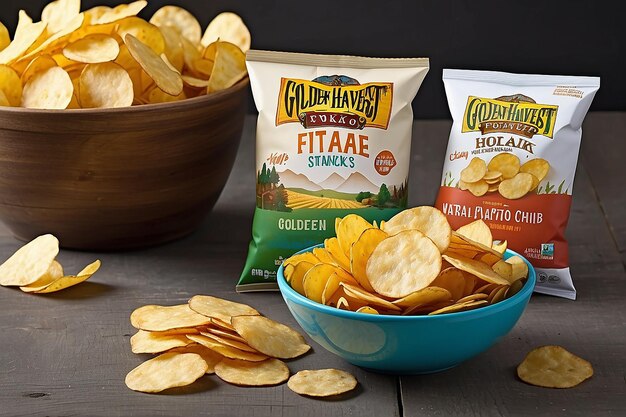 Golden Harvest natuurlijke aardappelchips voor gezonde snacks