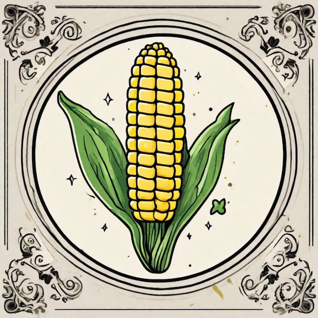 Photo golden harvest sweetcorn symphony