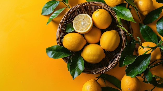 Golden harvest a vibrant still life of sunkissed lemons illuminating a sunny sanctuary