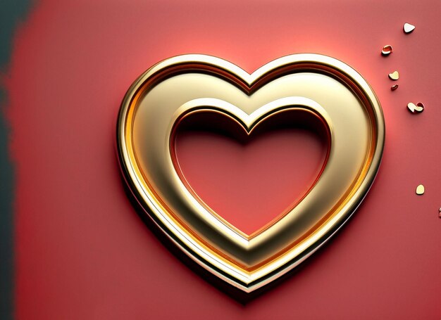 golden heart background