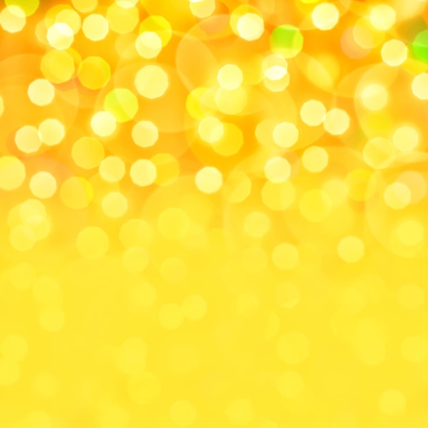 Golden holiday festive bokeh background, place for holiday text