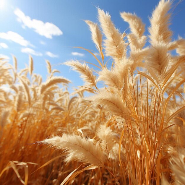 Golden Horizons Sunny Landscape Photo