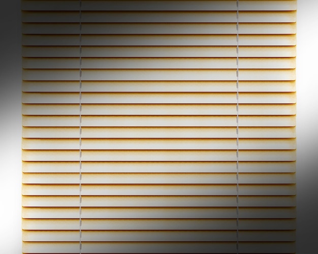 Golden horizontal Blinds window decoration interior of room