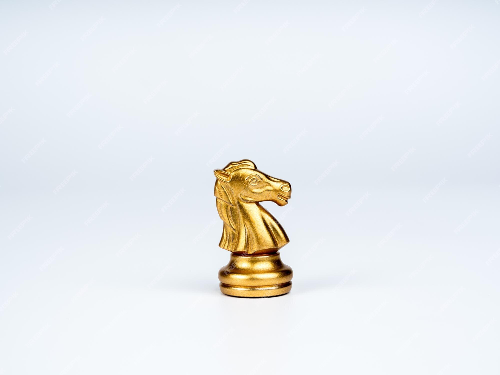 Premium Photo  The golden horse, knight chess piece standing in front of  silver pawn chess pieces on chessboard on dark background. leadership,  follower, team, commander, competition, and business strategy concept.