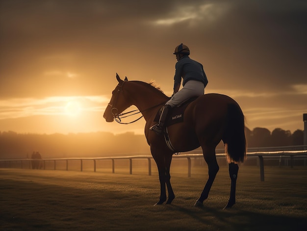 Golden Hour at the Epsom Derby