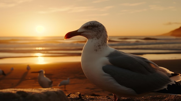 Golden Hour Seagull National Geographic Geschoten op Agfa Vista