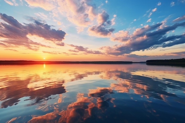 Golden Hour Sky Panorama