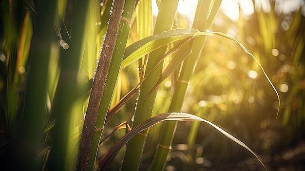 Golden Hour in a Sugar Cane Plantation