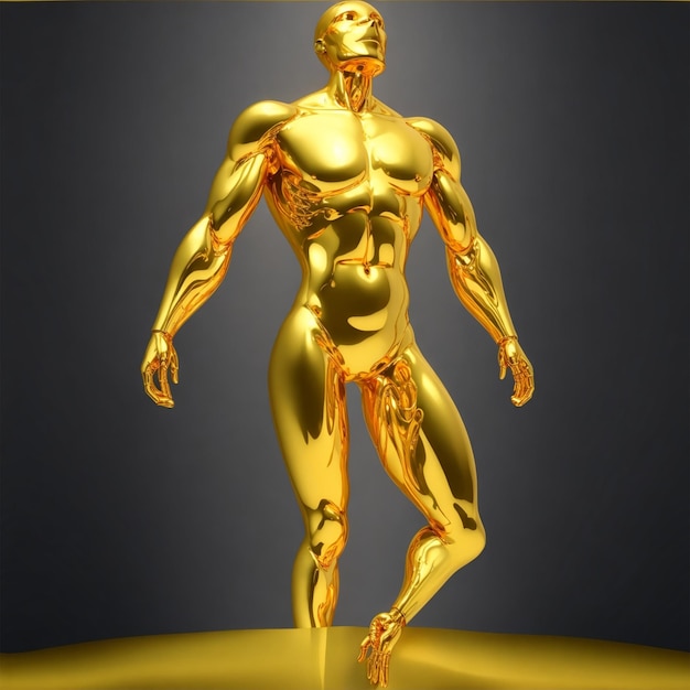 Golden Human body