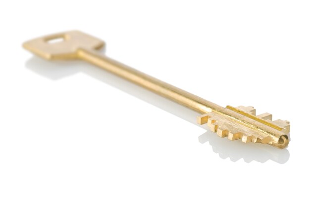 Golden key isolated