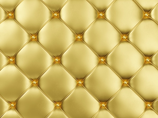 Golden Leather Upholstery Background