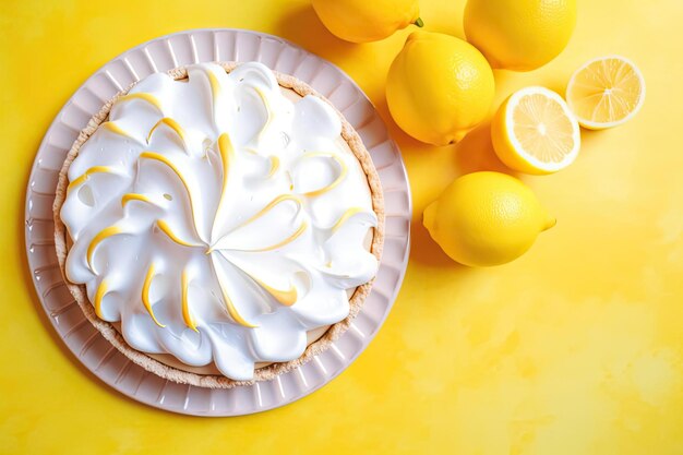 Золотой Лимонный Пирог Безе Острая Начинка