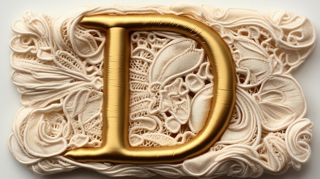 golden letter d HD 8K wallpaper Stock Photographic Image