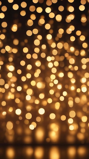 Золотой свет боке абстрактный фон праздник праздничная концепция