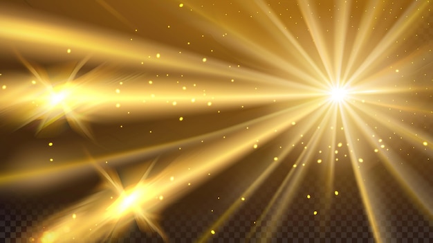 golden light a flash of light a magical glow