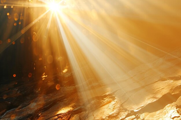 Золотой свет лучится на золотисто-коричневом фоне в стиле библейских тем солапунка