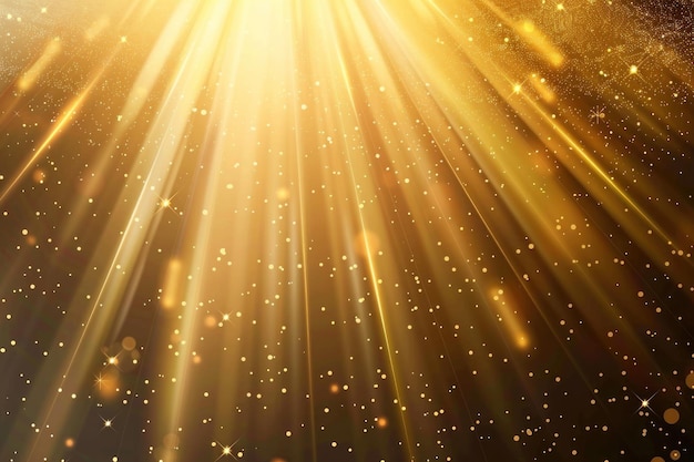 golden light rays