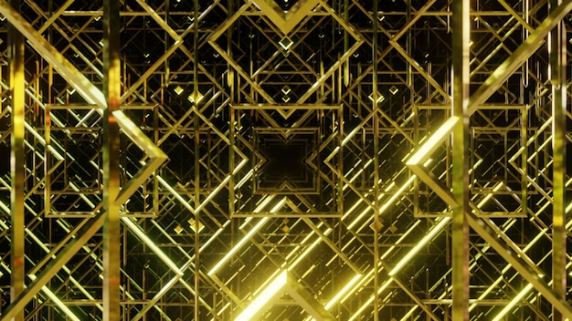 Golden Line For Art Deco Background for advertising in luxuly and fashion party scene