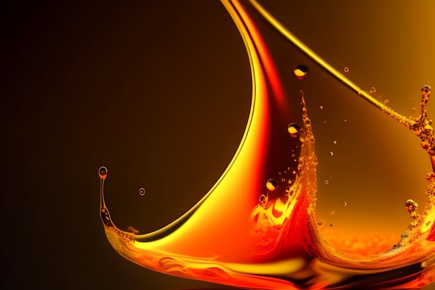 golden liquid splashing background