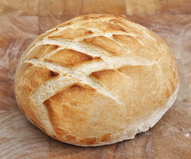 Golden loaf of bread