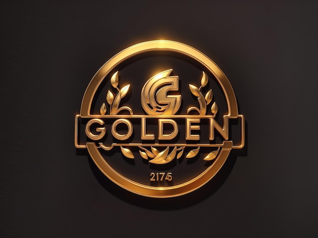 Photo golden logo photo