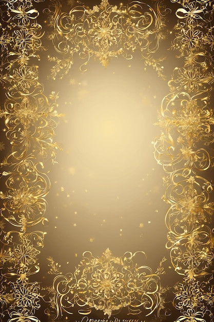 Photo golden luxurious christmas wallpaper bright xmas banner