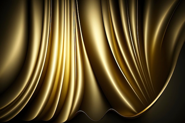 Photo golden luxury fabric background