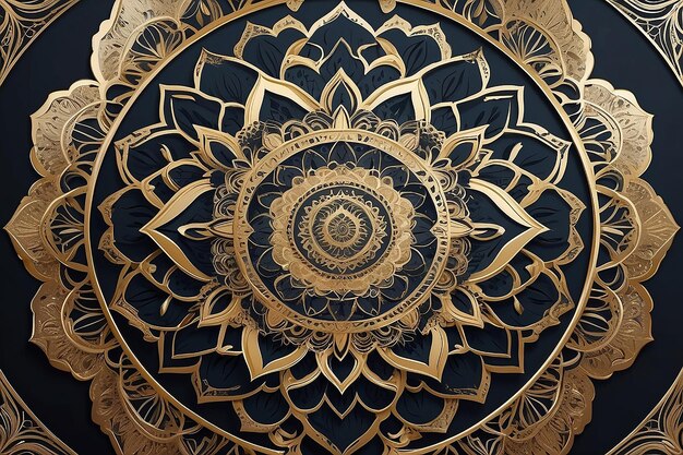 GOLDEN LUXURY MANDALA DESIGN