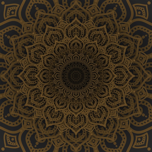 golden mandala pattern