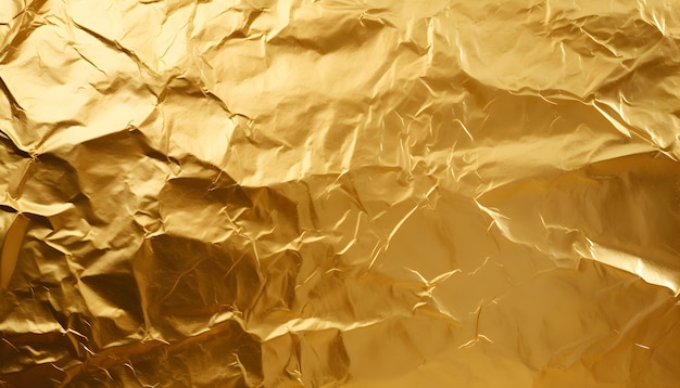 Golden messy foil texture