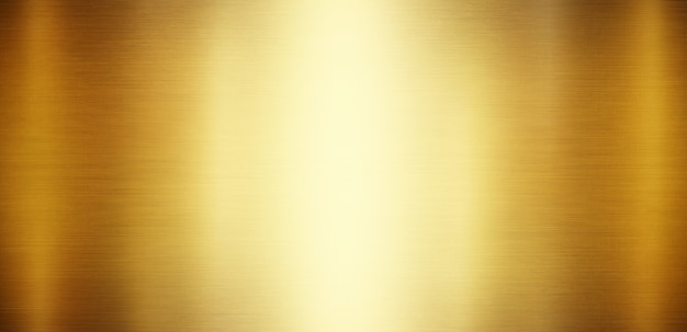 Golden metal background with polished, brushed texture for design