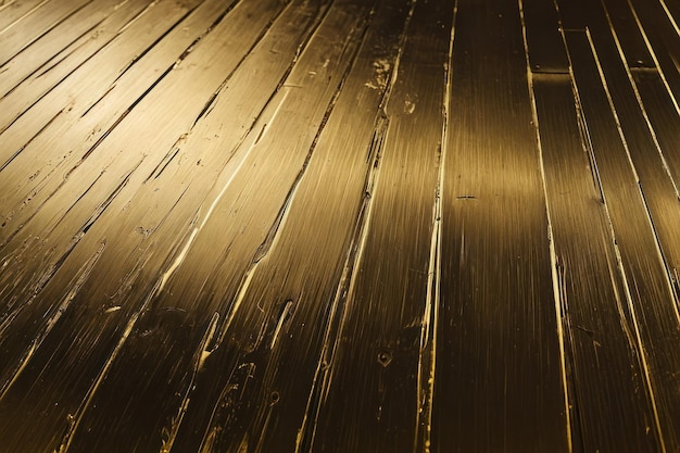 Golden metal background with polished brushed texture for design