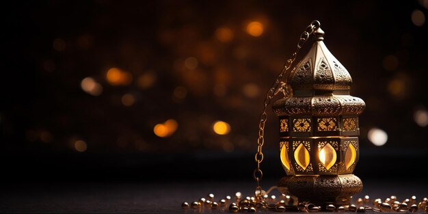 A golden object shines against a black background