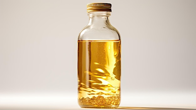 Golden oil isolated