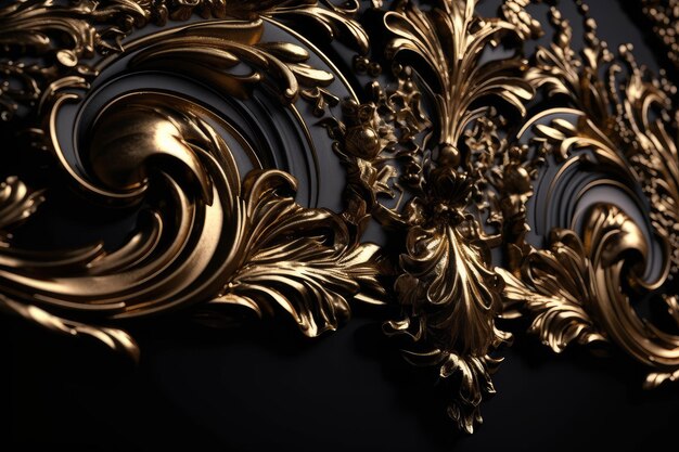 Golden ornament Luxury art border Generate Ai