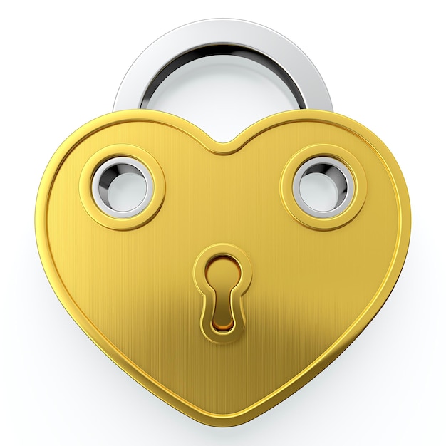 Golden padlock