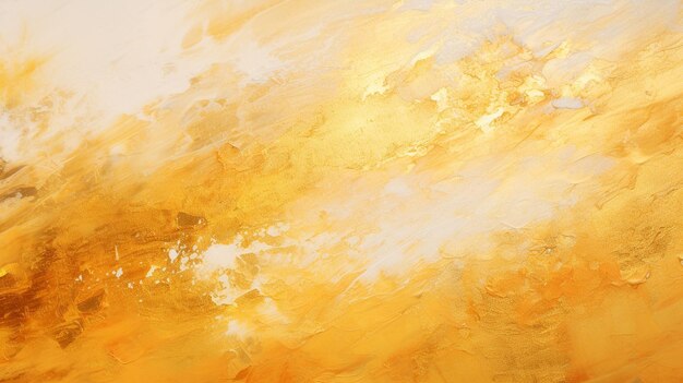 Golden paint art abstract background