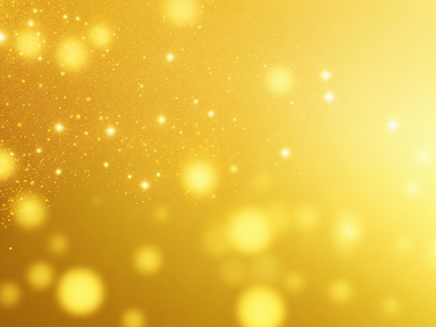 Golden particles blurred decorative background