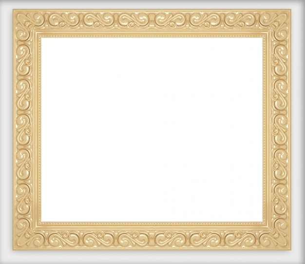 Golden picture frames collection