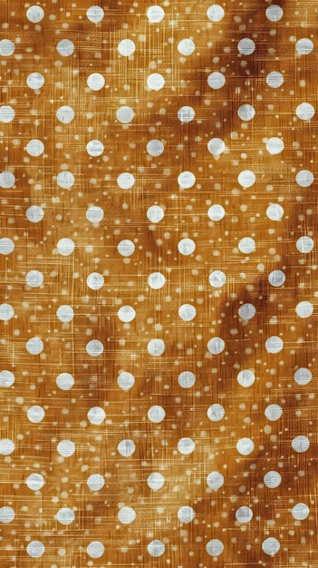 Golden Polka Dot Fabric Texture