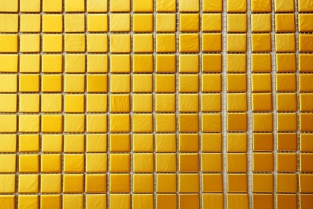 Golden Radiance Gold Yellow Square Mosaic Tiles for Ceramic Wall