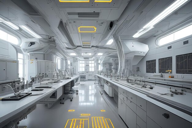 Golden Ratio Futuristic Science Lab