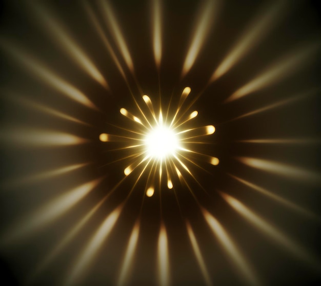 Photo a golden ray of light shining from a dark background in the style of ethereal abstractions
