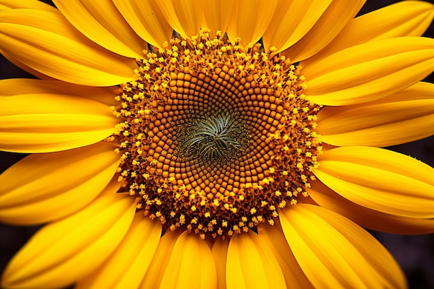 Foto sunflower a raggi d'oro