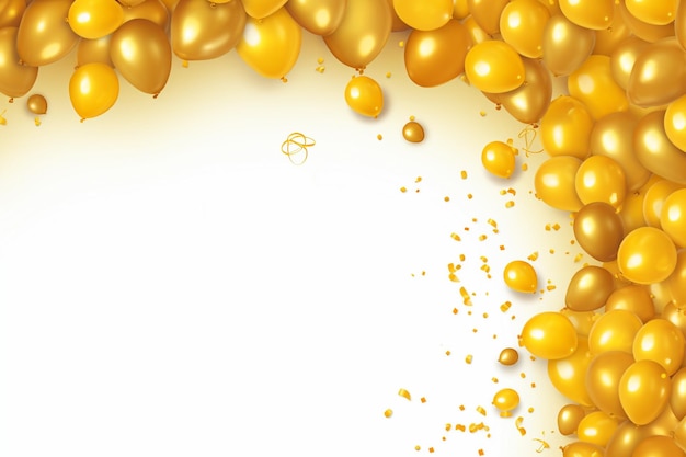 Фото Золотой прямоугольный дизайн рамы воздушных шаров