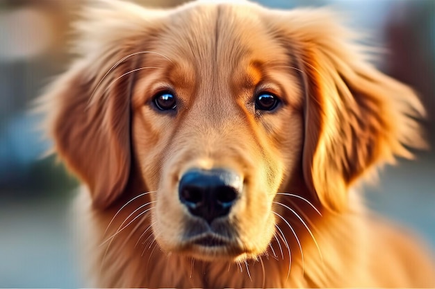 The Golden Retriever Dog Generative AI