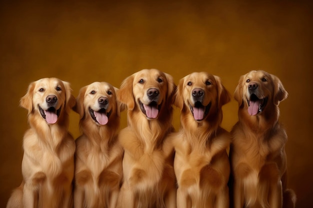 The Golden Retriever Dog Generative AI