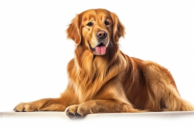 Photo the golden retriever dog generative ai