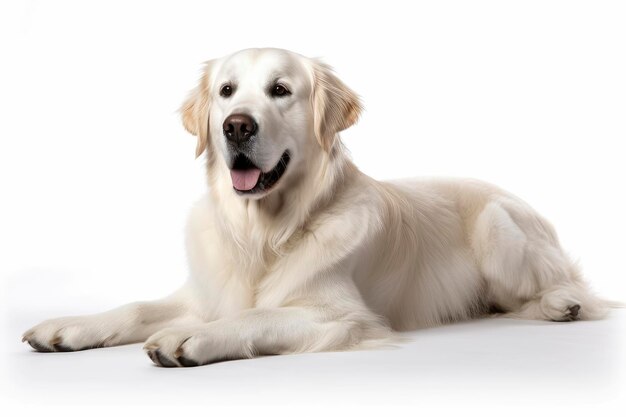 Foto l'intelligenza artificiale generativa del cane golden retriever