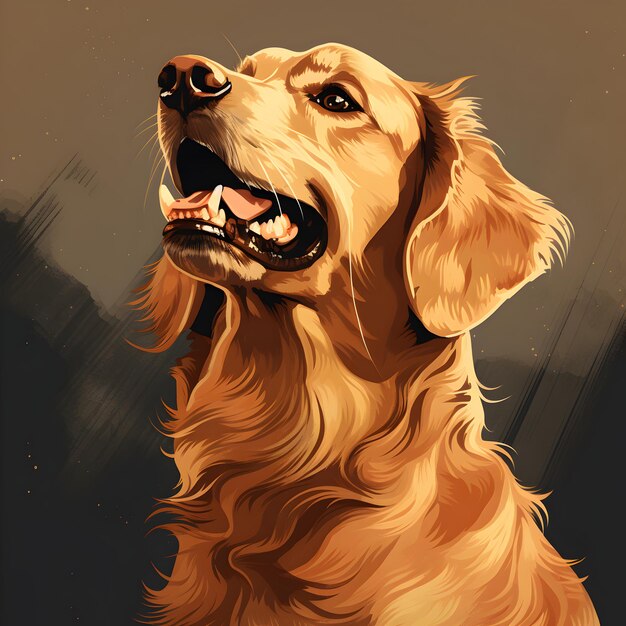 Golden retriever dog